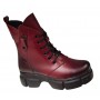 Ghete dama casual, din piele naturala, Shelenova Bordeaux SCV962N